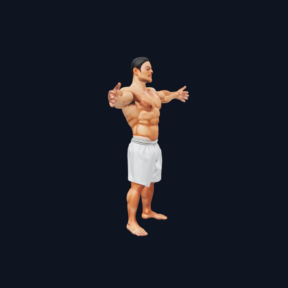 Muscular Athletic Male model pack